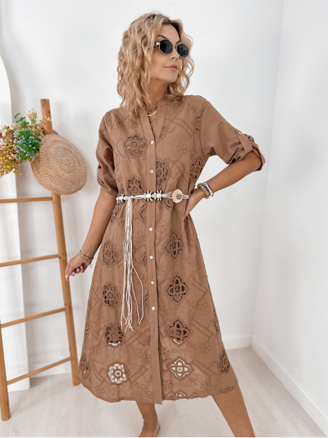 KLEID RUSTY BRAUNE