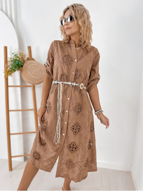 KLEID RUSTY BRAUNE