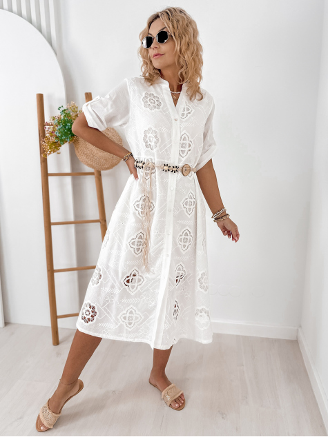DRESS RUSTY ECRU