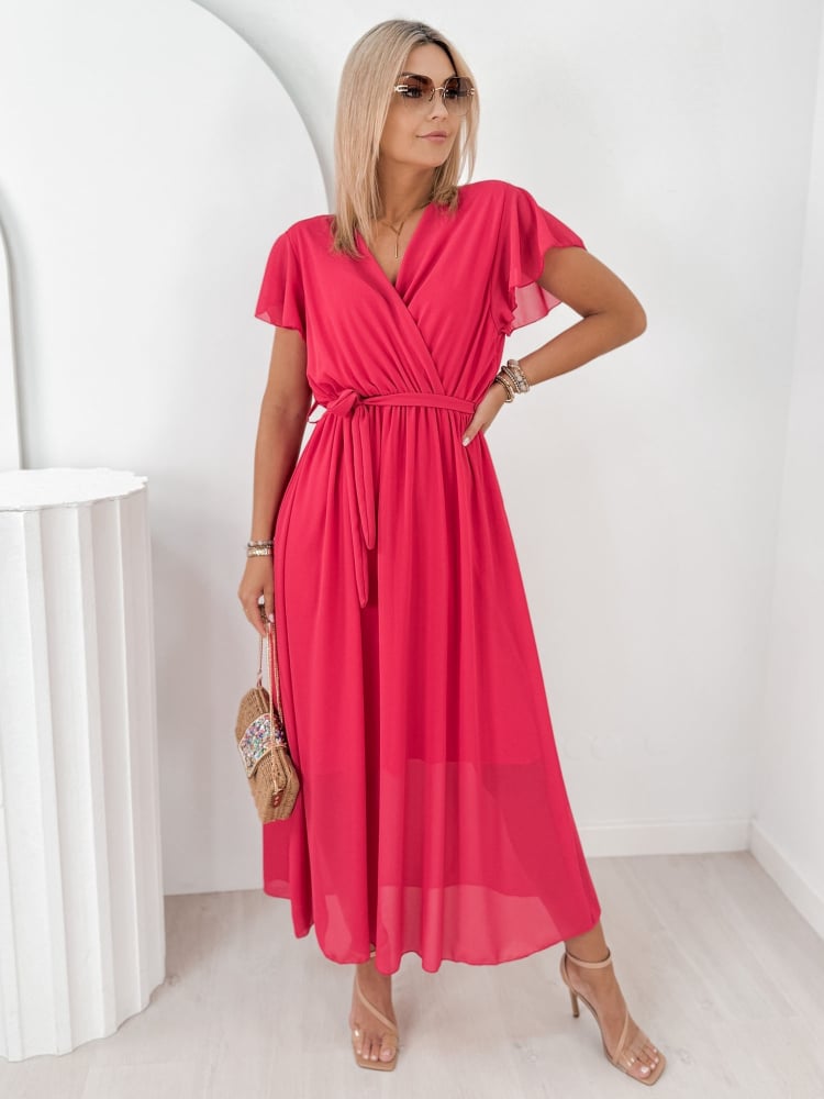 KLEID ANNESE HIMBEERROTE