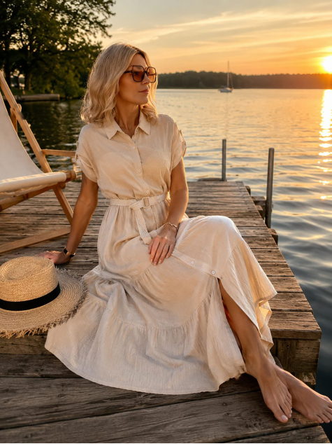 ROBE FOXEN BEIGE