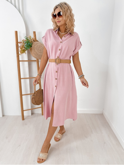 DRESS LOOMIS POWDER PINK
