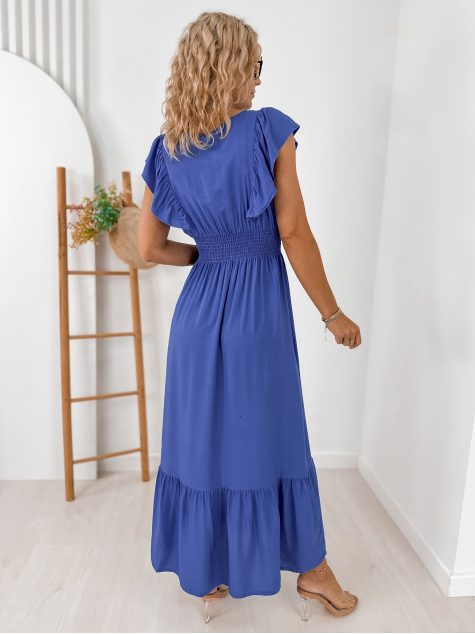 ROBE HARIGAN BLEU