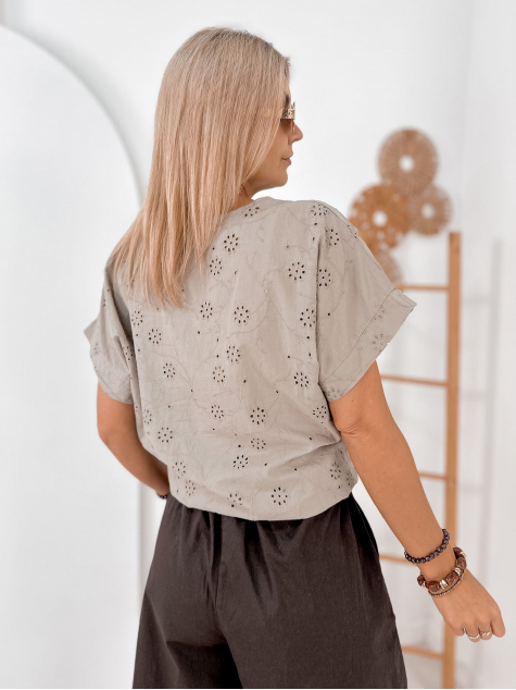 BLOUSE FARELL DARK BEIGE