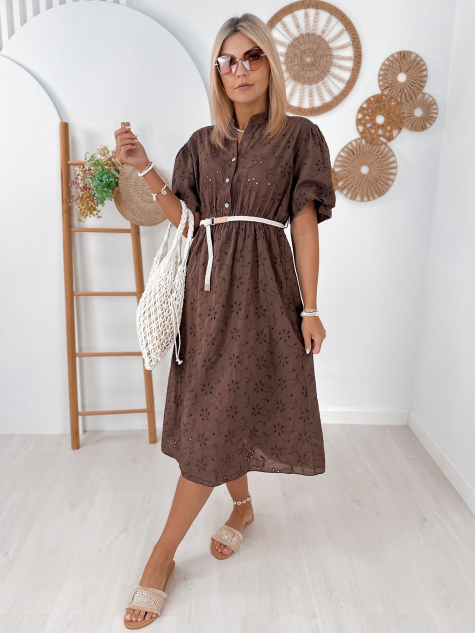 KLEID ELWOOD BRAUNE