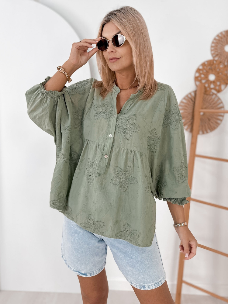 BLOUSE VERRE DE PISTACHE