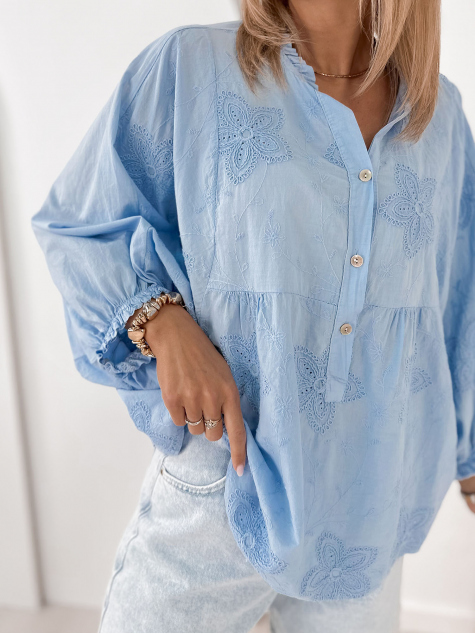 BLOUSE VERTER BLUE