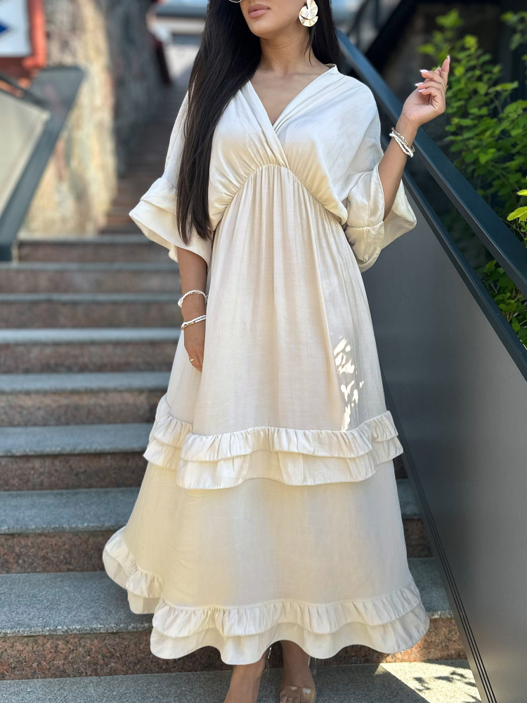 DRESS VERONIKA BEIGE