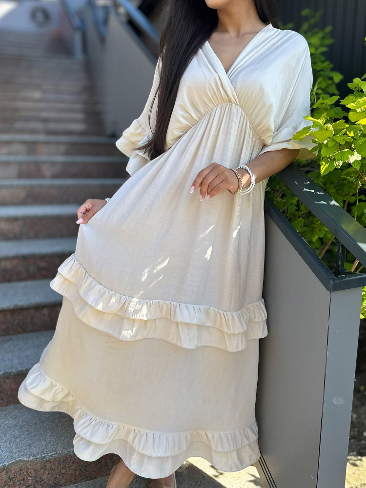 DRESS VERONIKA BEIGE