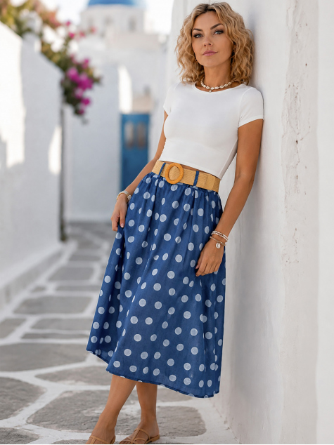 JUPE SANERE BLEU FONCÉ