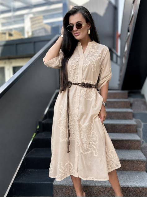 KLEID WESTLEY BEIGE