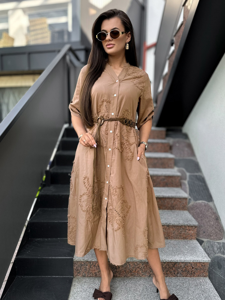 KLEID WESTLEY BRAUNE