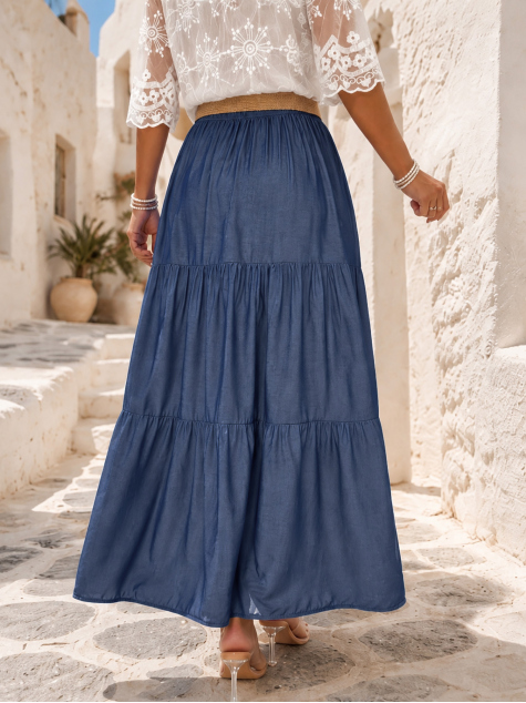 JUPE COSTELLO BLEU MARINE