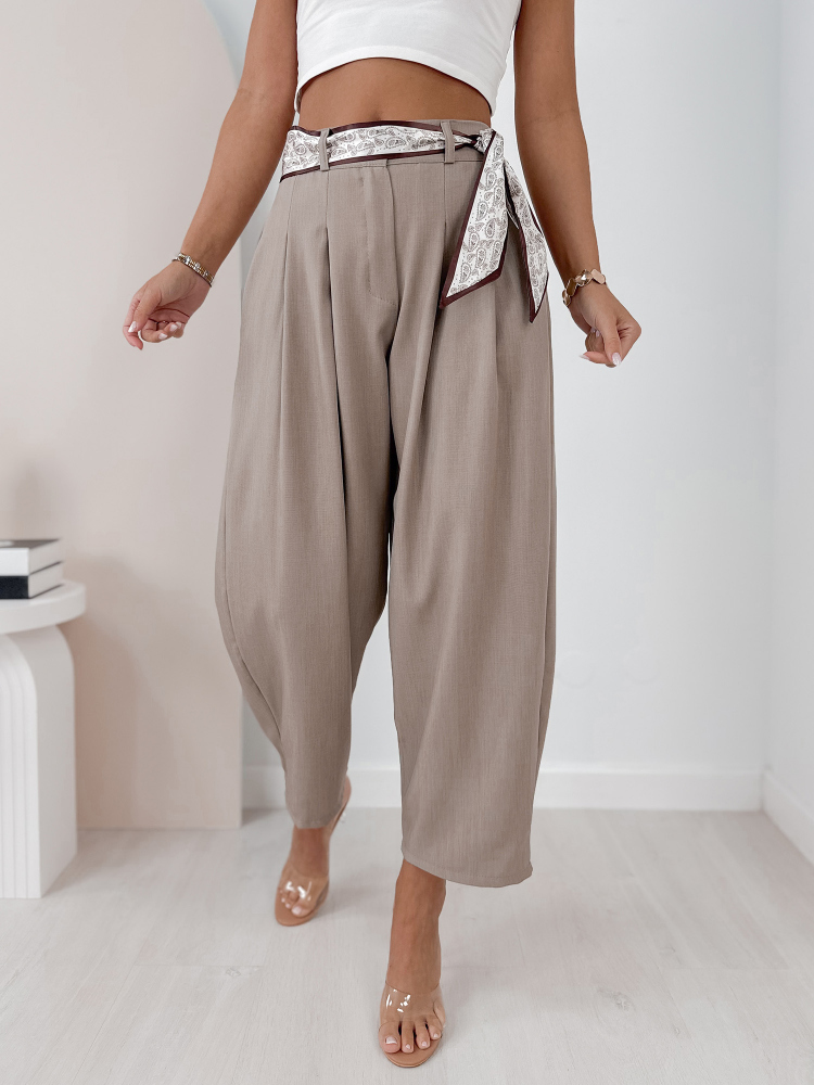 PANTALON MARLOW BEIGE FONCÉ