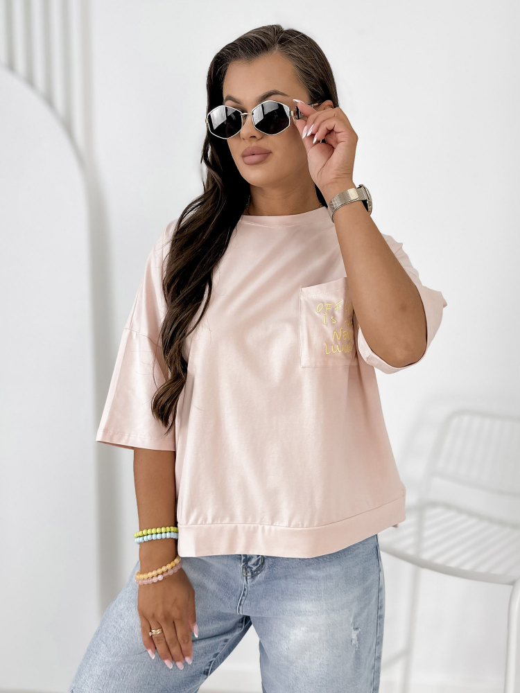 БЛУЗКА ELSTE ПУДРЕНО РОЗОВО
