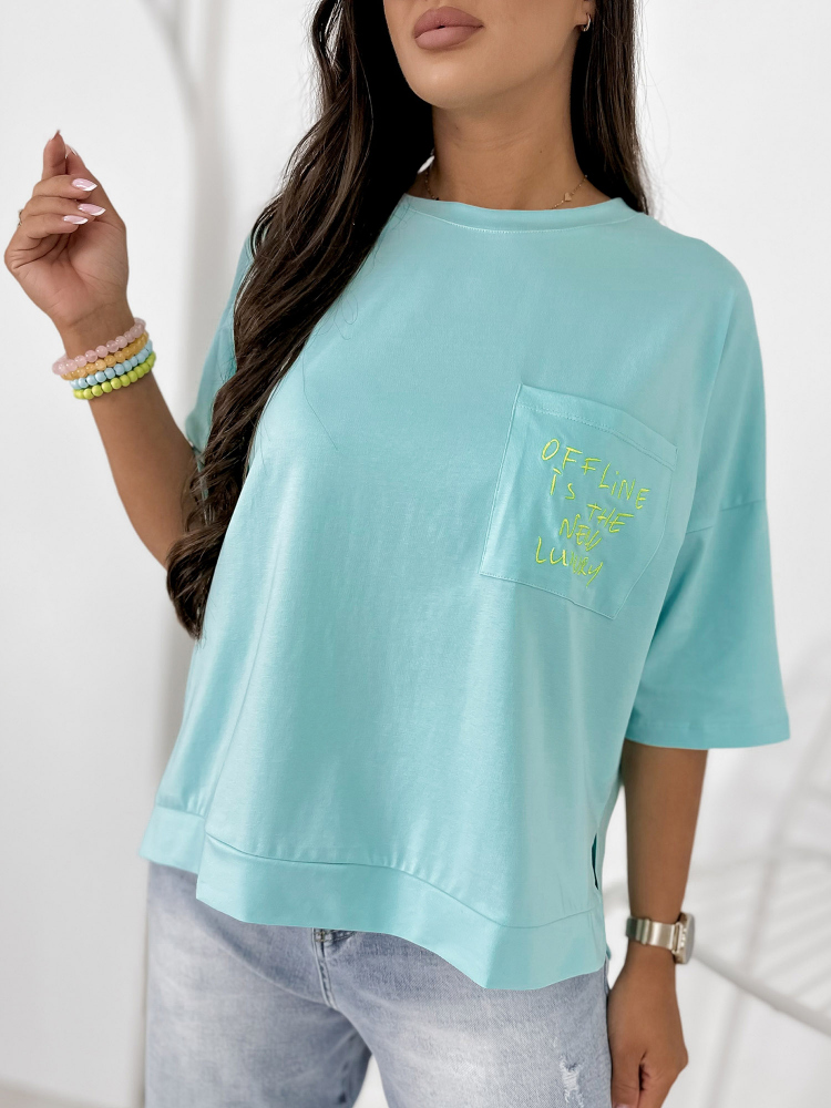 BLOUSE ELSTE TURQUOISE