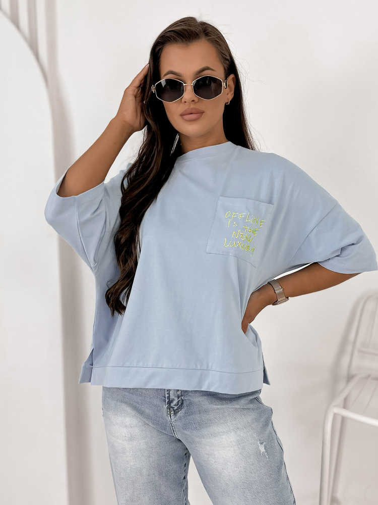 BLUZA ELSTE ALBASTRU
