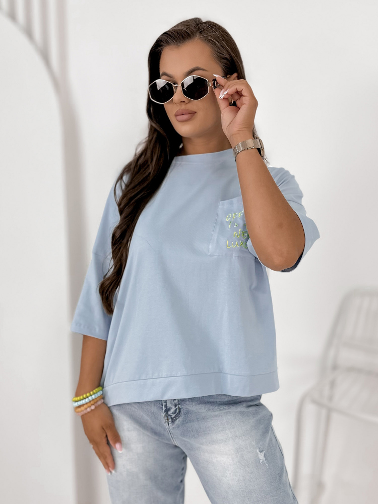 BLUSE ELSTE BLAU