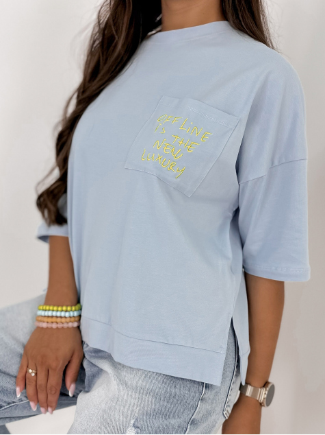 BLUZA ELSTE ALBASTRU