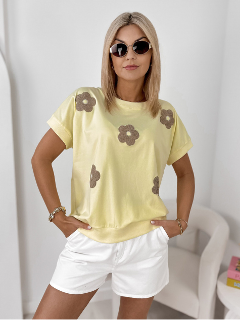 BLUZA VERGE GALBENA