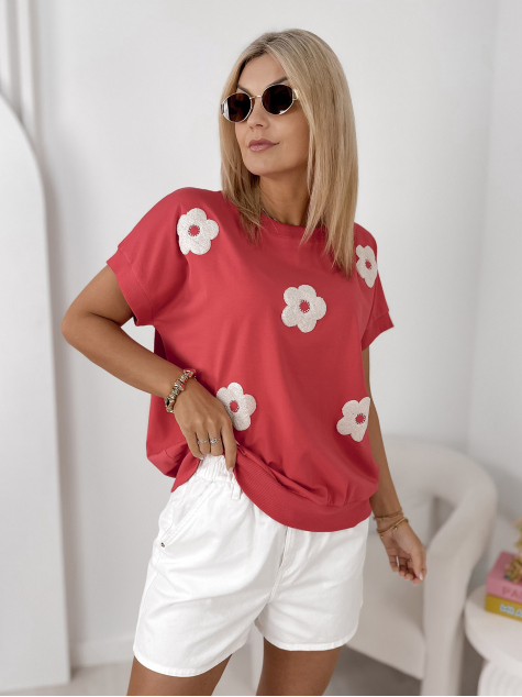 BLUZA VERGE ZMEURIE