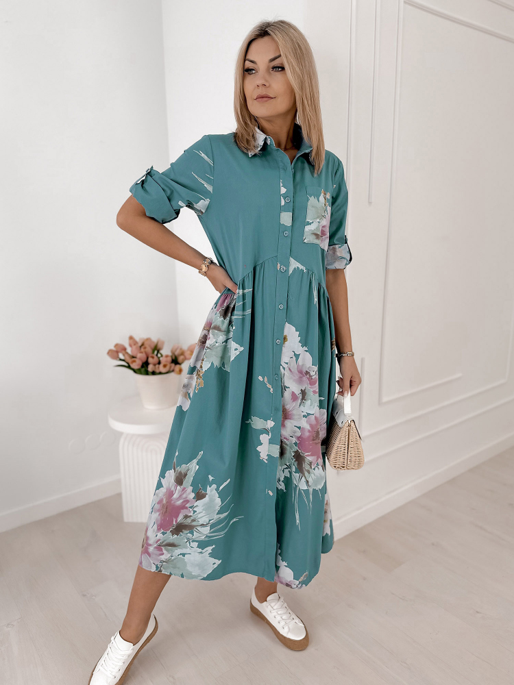 DRESS MURRAY TEAL