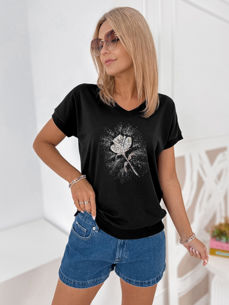 BLÚZKA CINDY ČIERNA