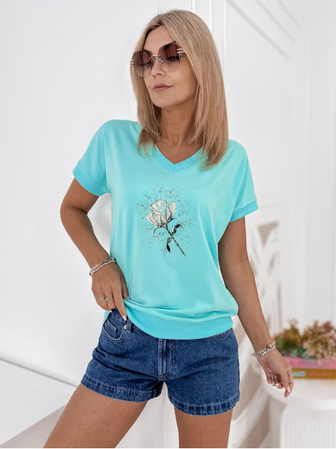 BLUSE CINDY TÜRKISE