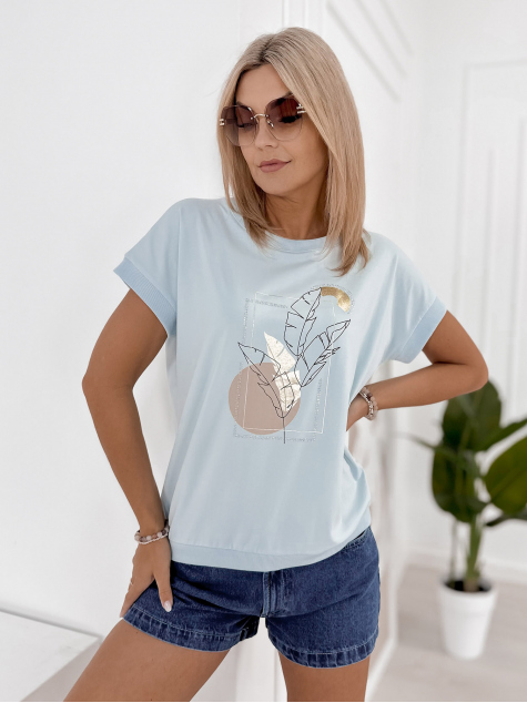 BLUZA ODETTE ALBASTRA