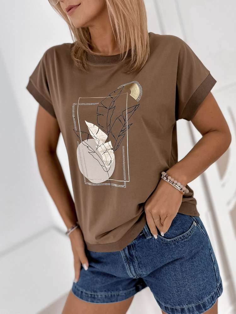 BLUSE ODETTE BRAUNE