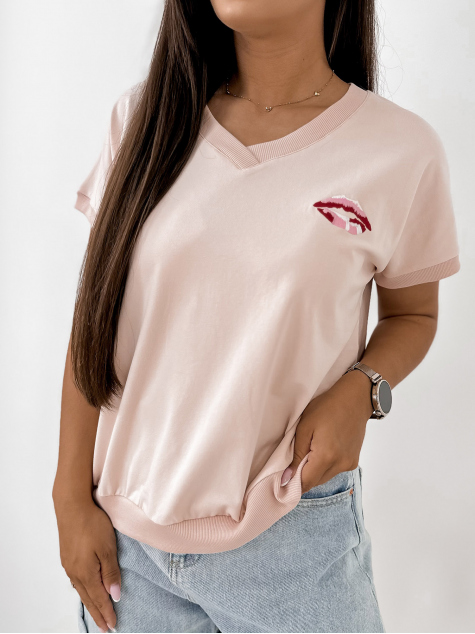 BLUZA DOMESTIQ ROZ PUDRAT