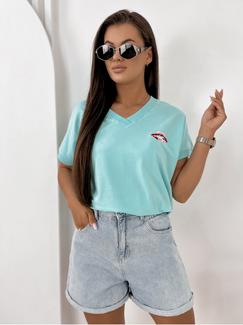 BLOUSE DOMESTIQ TURQUOISE