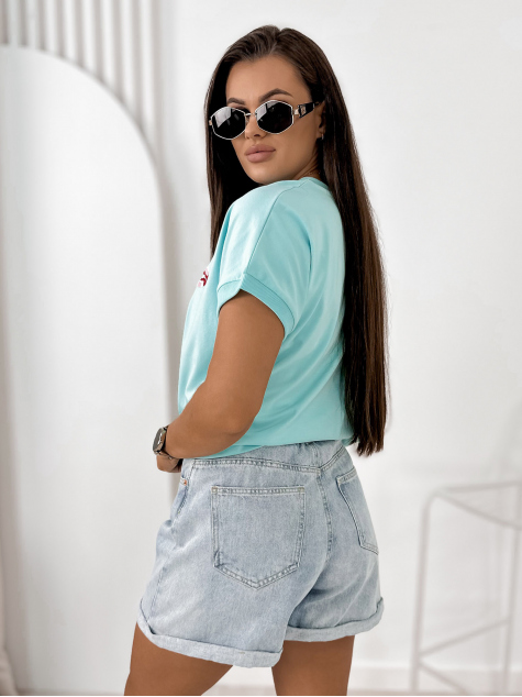 BLOUSE DOMESTIQ TURQUOISE