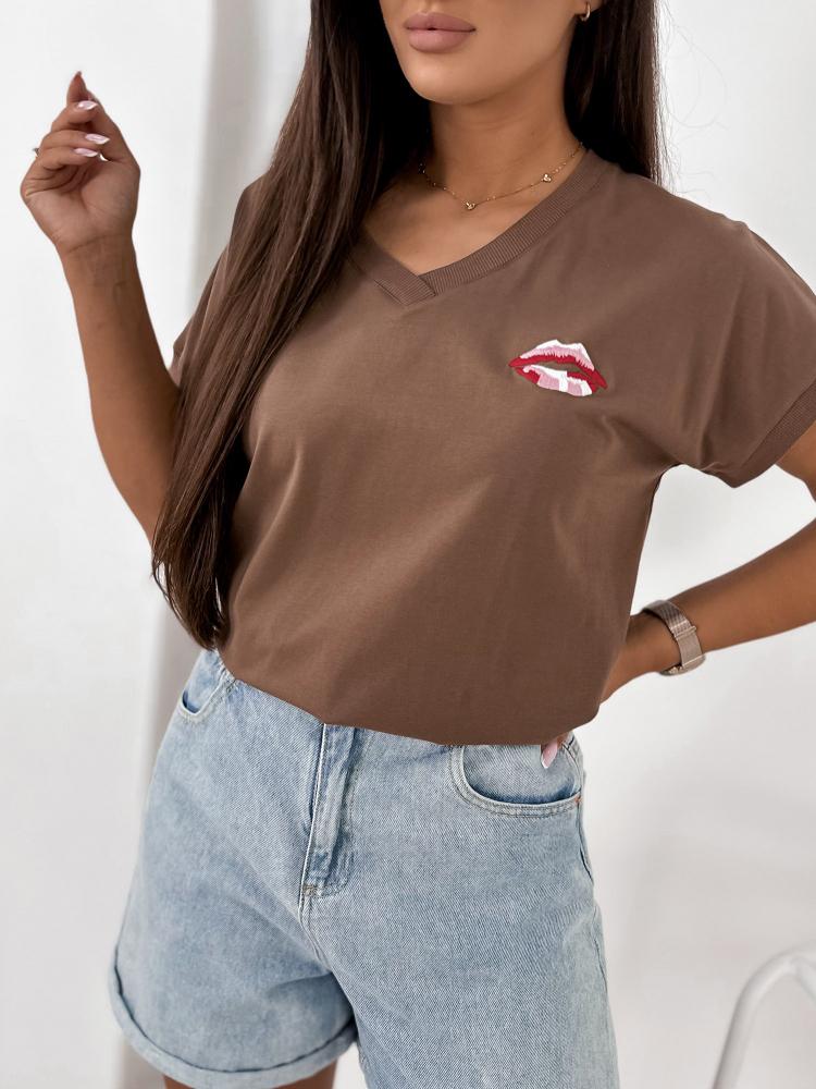 BLUSE DOMESTIQ BRAUNE