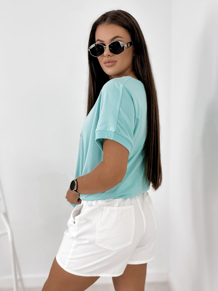 BLOUSE FLANDERS TURQUOISE