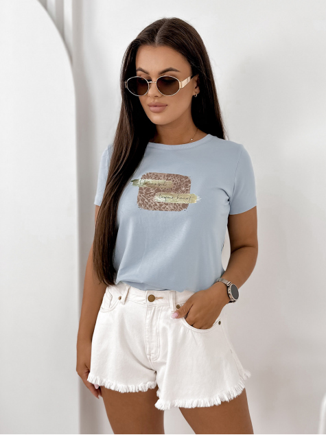 BLUZA TRICOU ALBASTRU