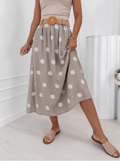 JUPE VOSIER BEIGE FONCÉ