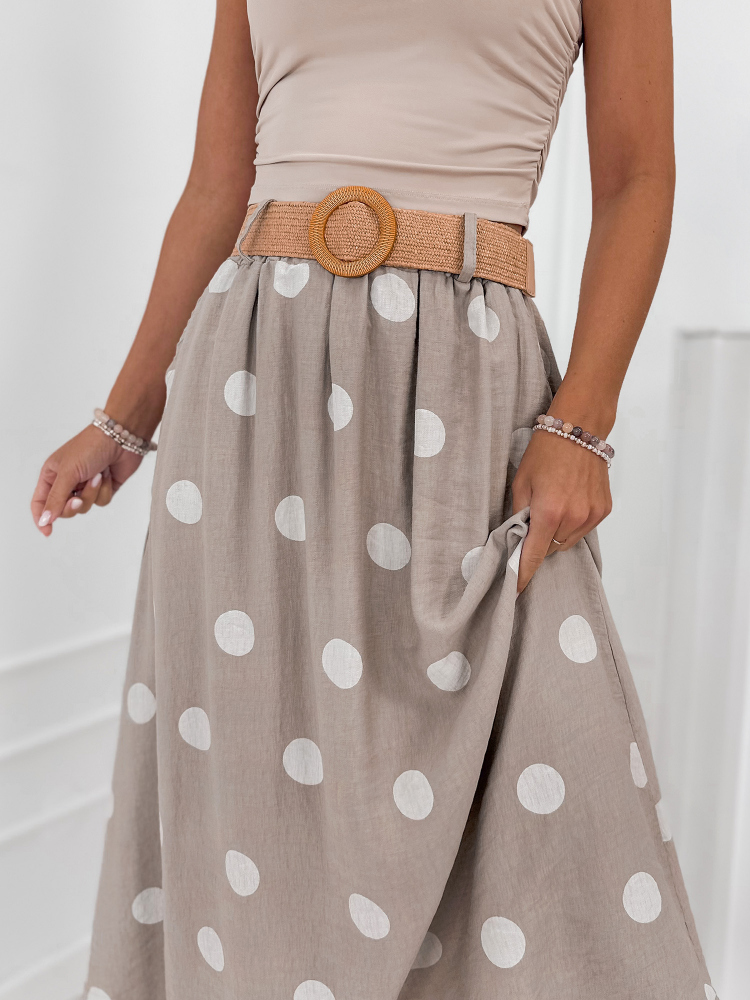 JUPE VOSIER BEIGE FONCÉ