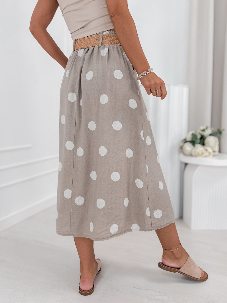SKIRT VOSIER DARK BEIGE