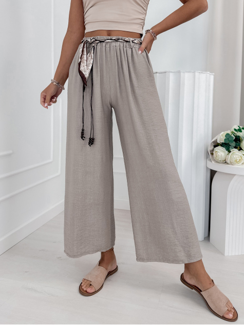 PANTS CLOCHER DARK BEIGE