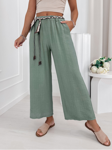 PANTALON CLOCHER KAKI