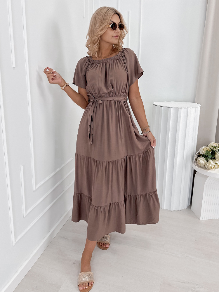 KLEID CHEVILLE BRAUNE