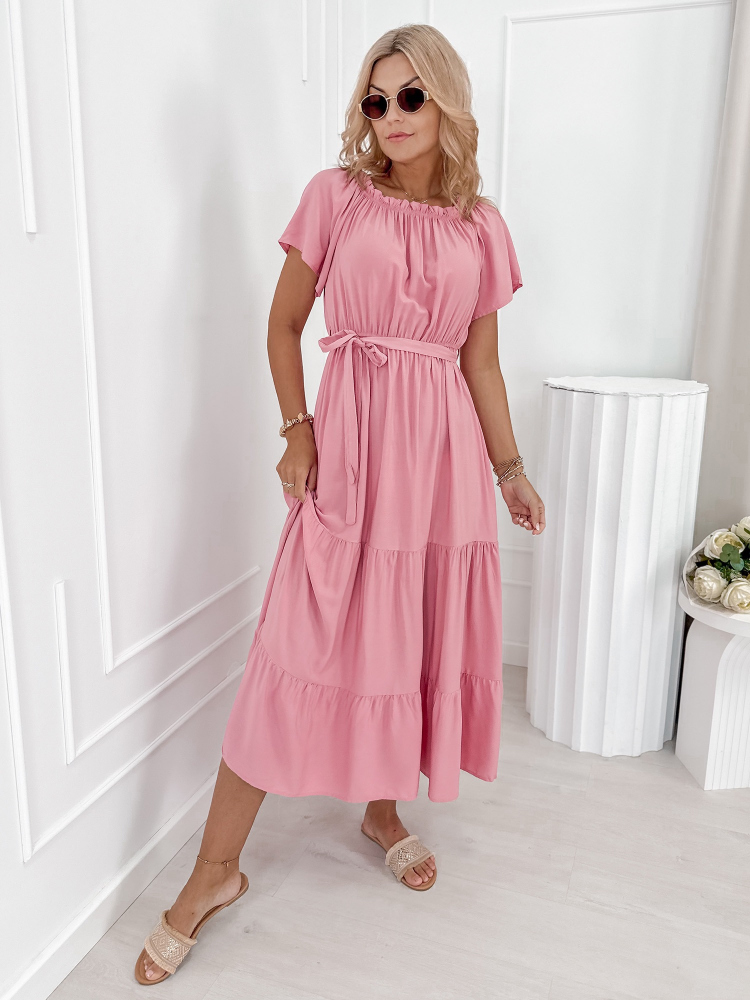 KLEID CHEVILLE DIRTY PINK