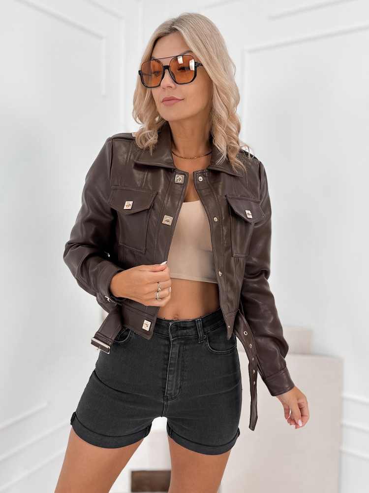 VESTE CIERES MARRON FONCÉ