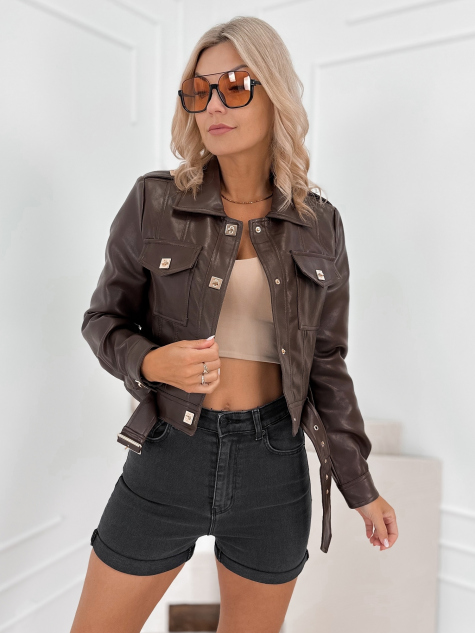 VESTE CIERES MARRON FONCÉ