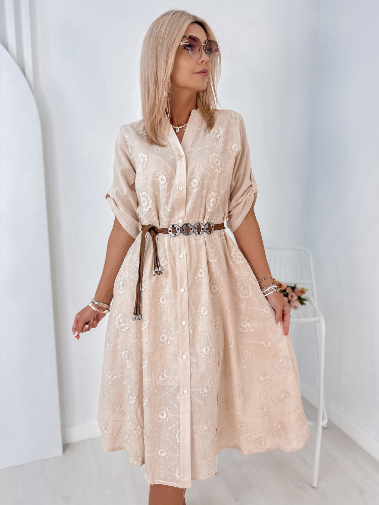 ROBE VITRAIL BEIGE