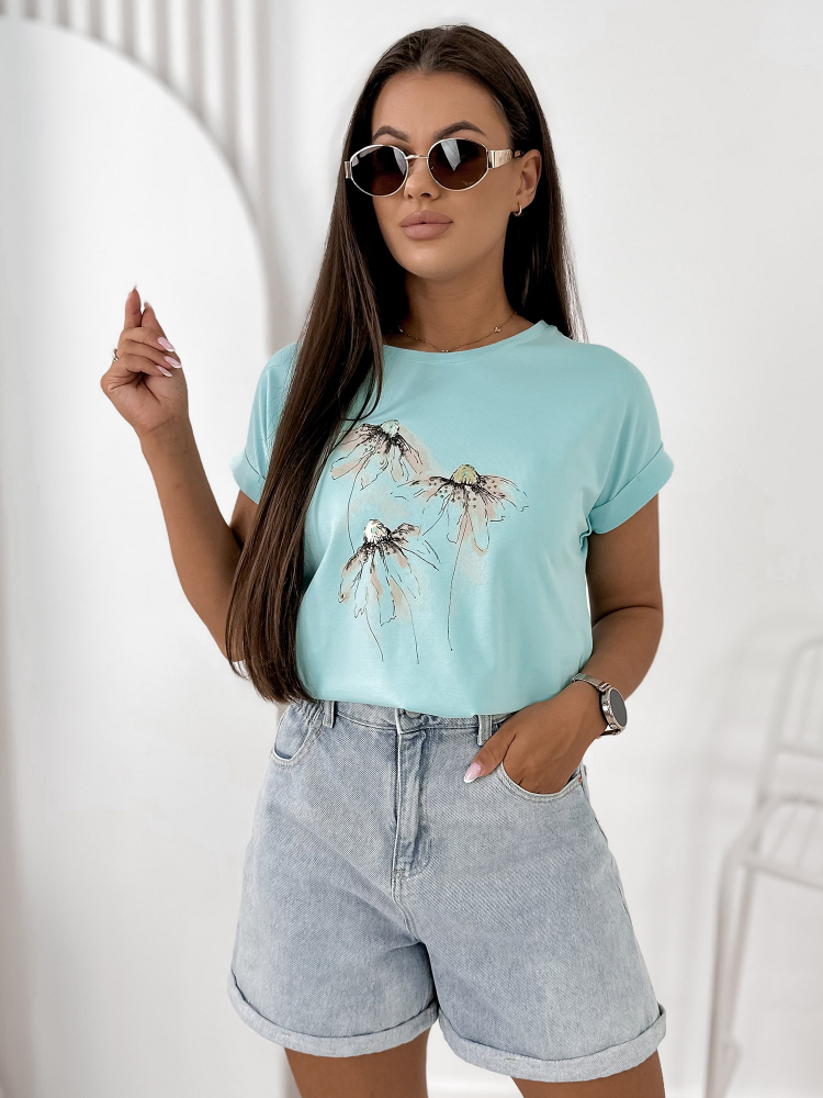BLUSE ROWLINS TÜRKISE