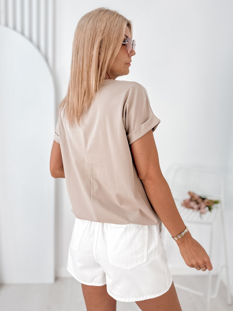 BLOUSE BATILDE BEIGE FONCÉ