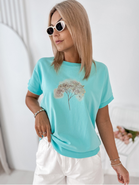 BLOUSE PARME TURQUOISE