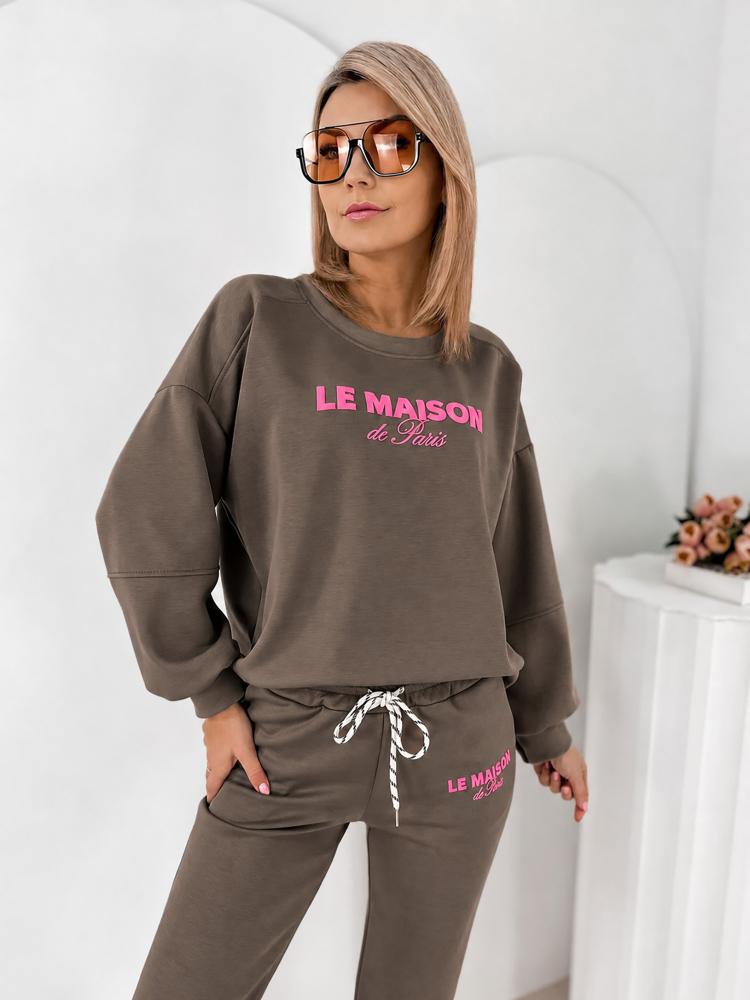 SET INDIGO-JOGGINGANZUG BRAUNER